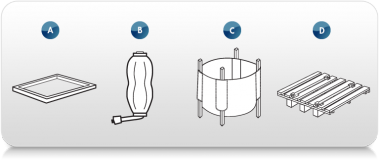 Componentes, contenedor Fluid-Bag Flexi