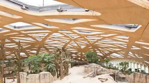 Zurich Zoo, glulam Fluid-Bag y Loctite adhesivos